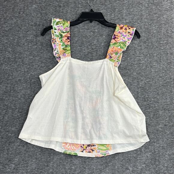 Anthropologie Tiny Marin Floral Embroidered Tank Size Small - Picture 5 of 7